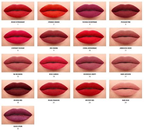 ysl matte lipstick|ysl lipstick color chart.